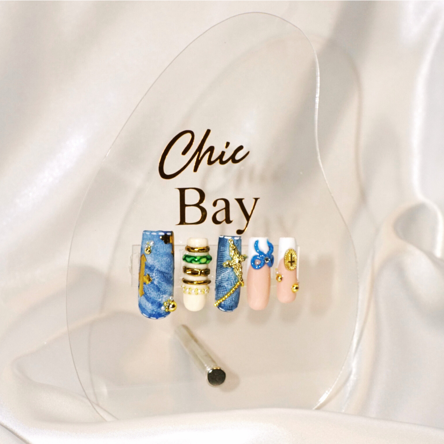 Denim Heirloom | Press-On Nails