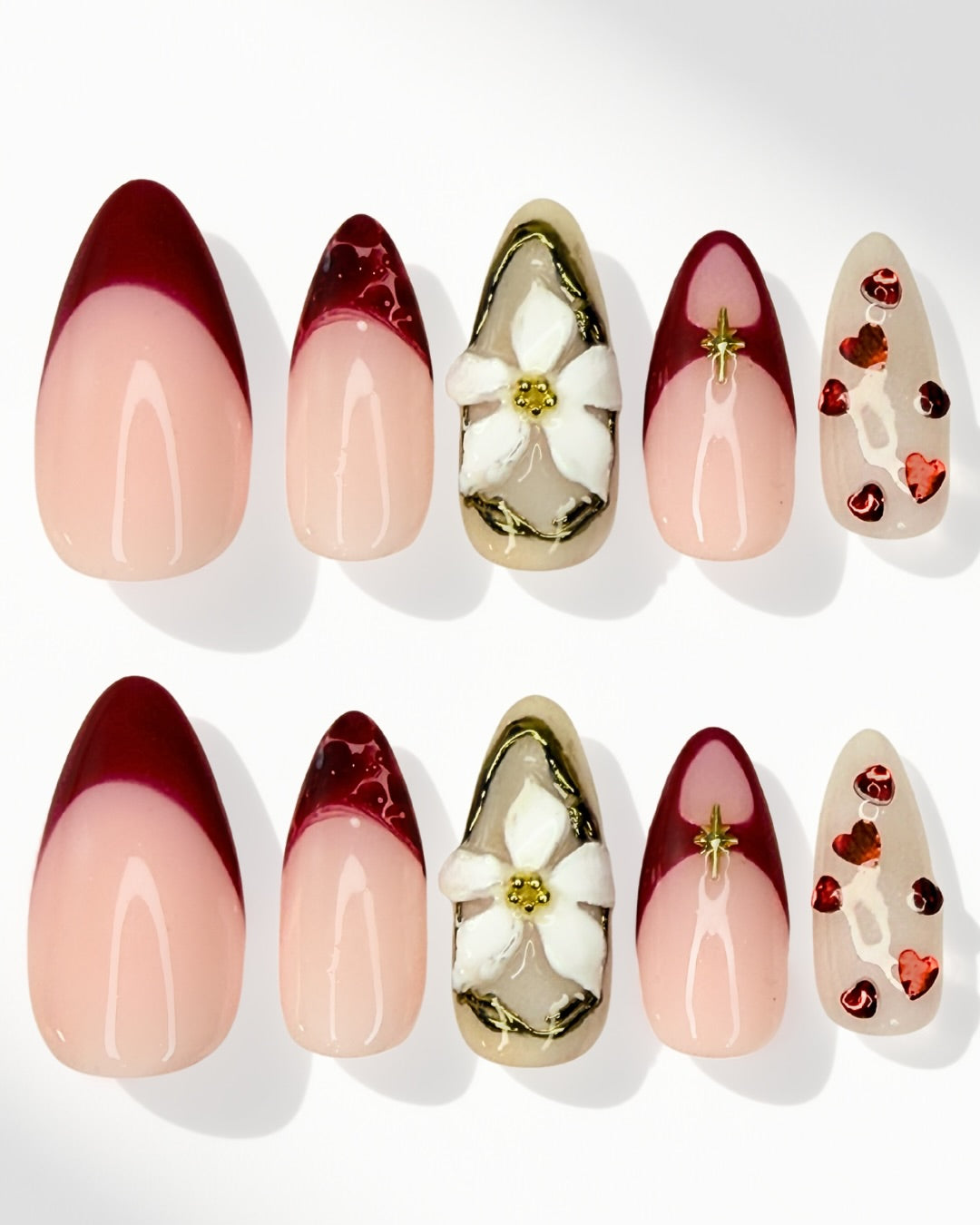 Bordeaux Romance | Press-On Nails