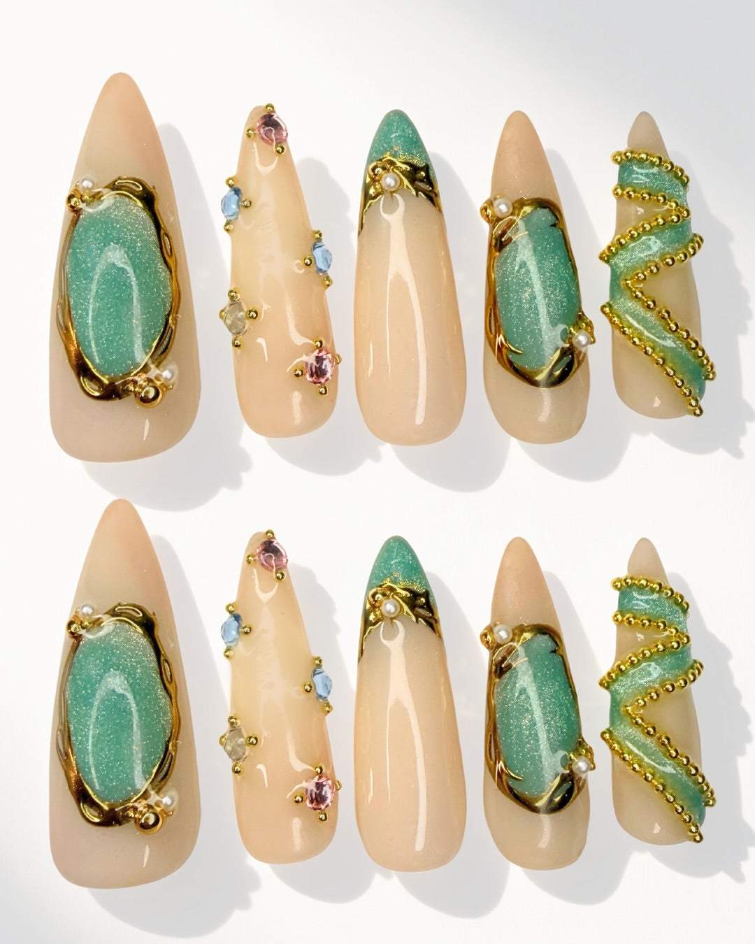 Mint Mosaic | Press-On Nails