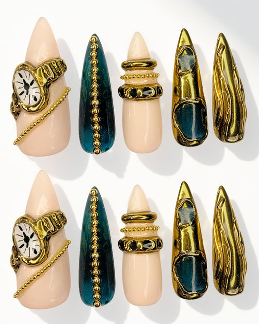 Teal Heirloom | Press-On Nails