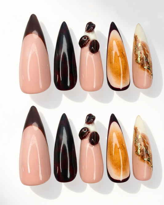 Amber Espresso | Press-On Nails