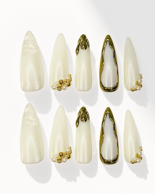 Pearly Whites | Press-On Nails