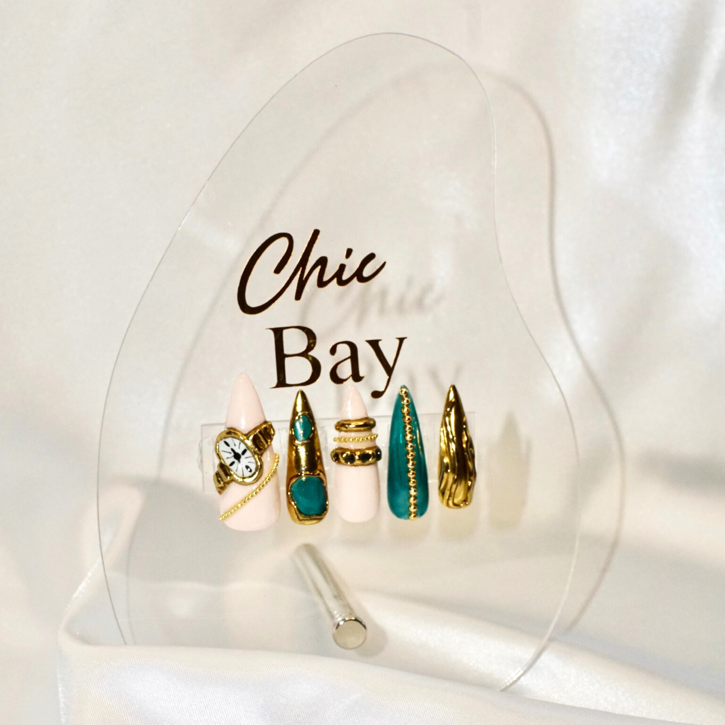 Teal Heirloom | Press-On Nails