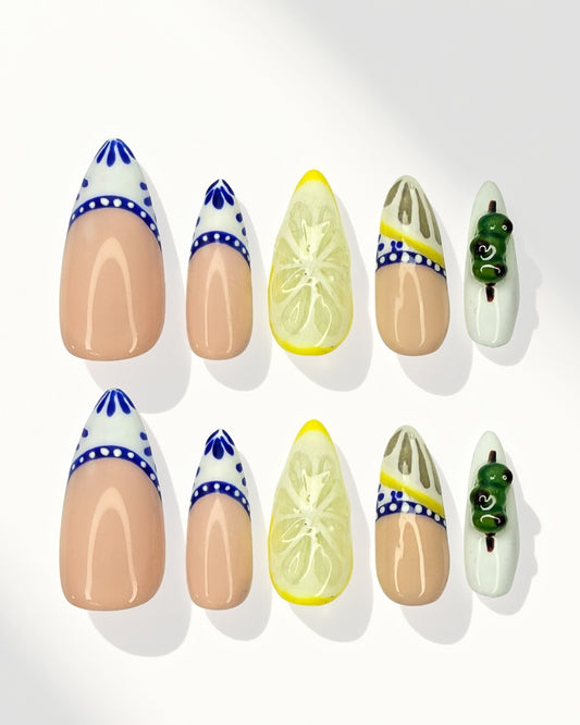 Santorini Citrus | Press-On Nails